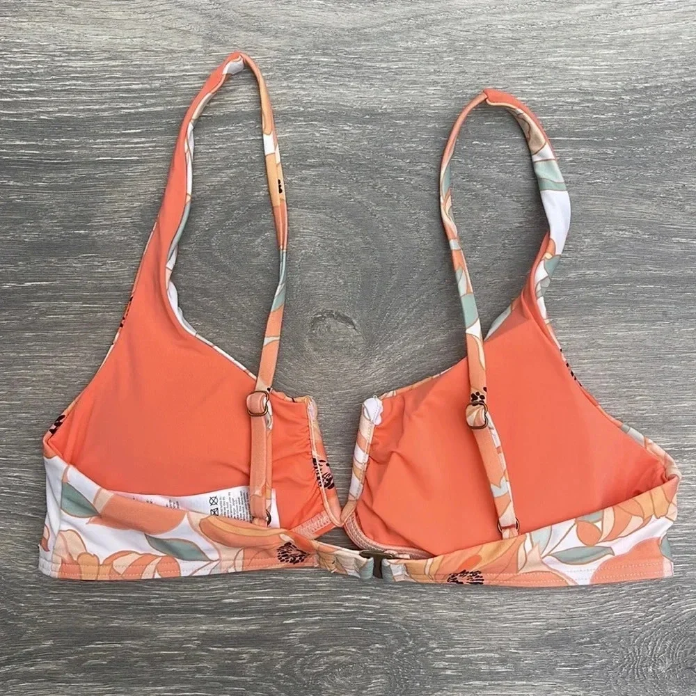 Rip Curl Papaya Punch V Wire Bikini Top & Good Coverage Bottoms, white - Picture 13 of 15